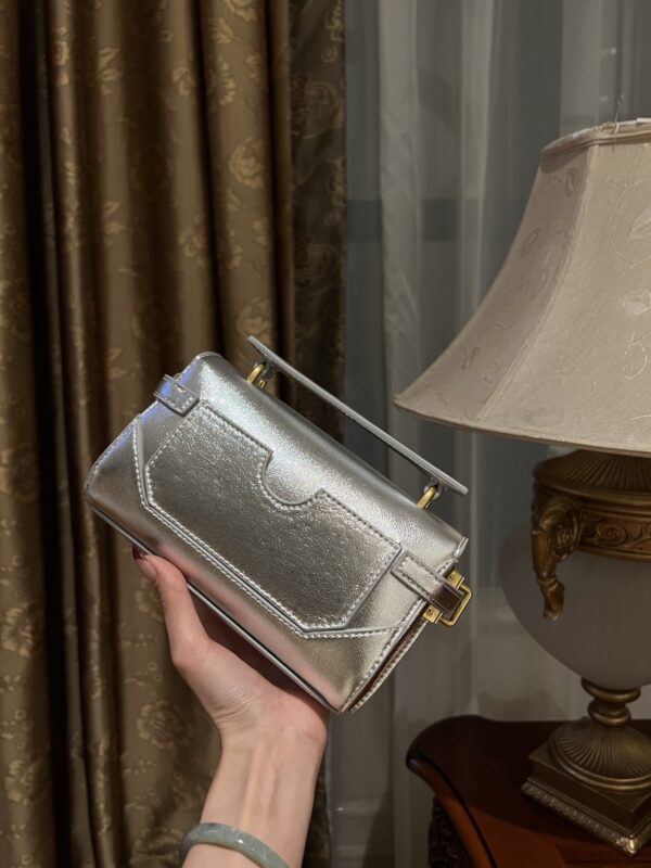 Balmain original single cowhide genuine leather  Women's Bag-19cm with original box free shipping