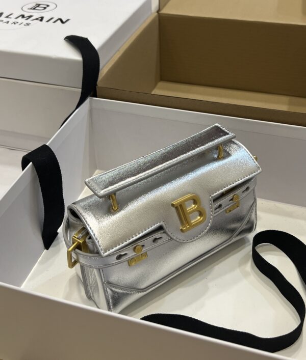 Balmain original single cowhide genuine leather  Women's Bag-19cm with original box free shipping