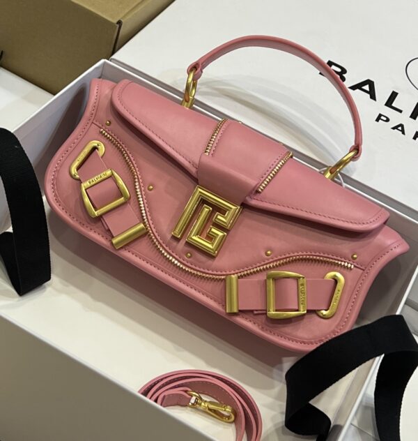Balmain original single cowhide genuine leather  Women's Bag-26cm with original box free shipping