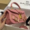 Balmain original single cowhide genuine leather  Women's Bag-26cm with original box free shipping