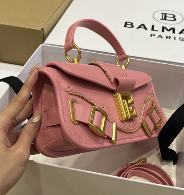 Balmain original single cowhide genuine leather  Women's Bag-26cm with original box free shipping