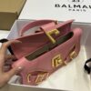 Balmain original single cowhide genuine leather  Women's Bag-26cm with original box free shipping