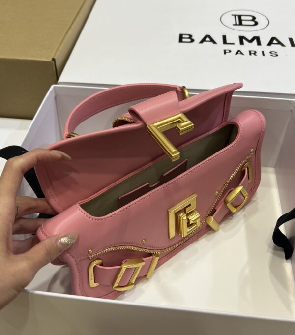 Balmain original single cowhide genuine leather  Women's Bag-26cm with original box free shipping