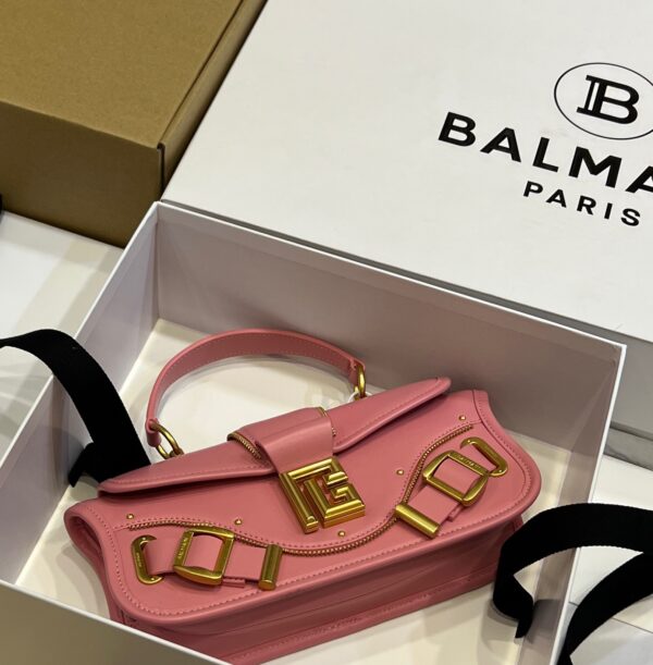 Balmain original single cowhide genuine leather  Women's Bag-26cm with original box free shipping