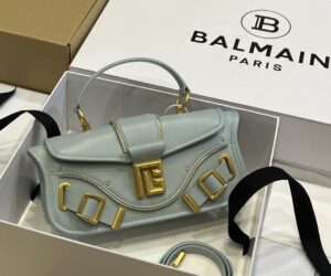 Balmain original single cowhide genuine leather  Women's Bag-26cm with original box free shipping