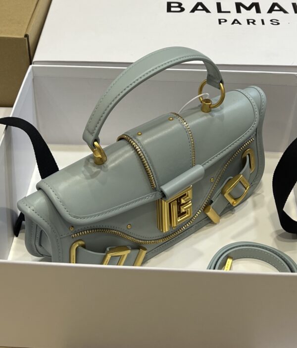 Balmain original single cowhide genuine leather  Women's Bag-26cm with original box free shipping