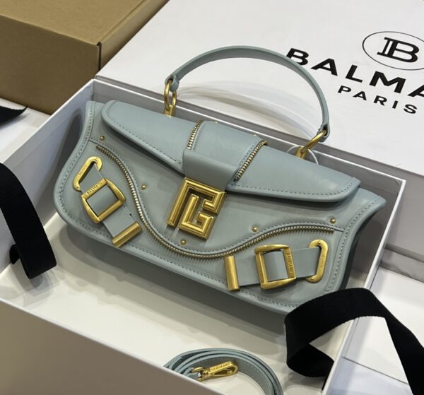 Balmain original single cowhide genuine leather  Women's Bag-26cm with original box free shipping