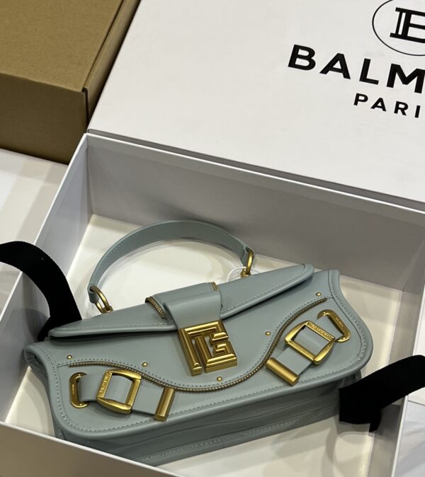 Balmain original single cowhide genuine leather  Women's Bag-26cm with original box free shipping