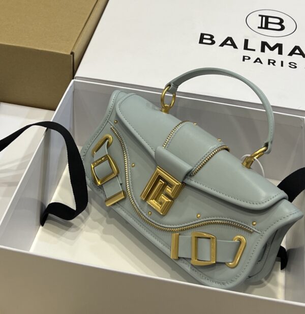 Balmain original single cowhide genuine leather  Women's Bag-26cm with original box free shipping