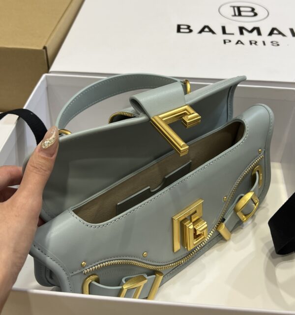 Balmain original single cowhide genuine leather  Women's Bag-26cm with original box free shipping
