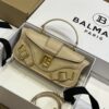 Balmain original single cowhide genuine leather  Women's Bag-26cm with original box free shipping