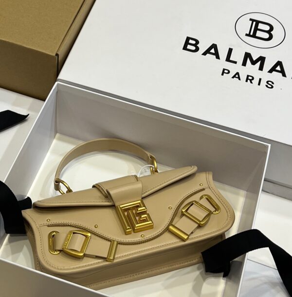 Balmain original single cowhide genuine leather  Women's Bag-26cm with original box free shipping