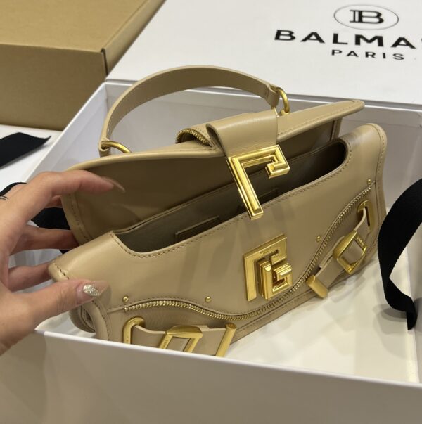 Balmain original single cowhide genuine leather  Women's Bag-26cm with original box free shipping