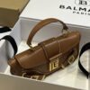 Balmain original single cowhide genuine leather  Women's Bag-26cm with original box free shipping