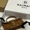 Balmain original single cowhide genuine leather  Women's Bag-26cm with original box free shipping