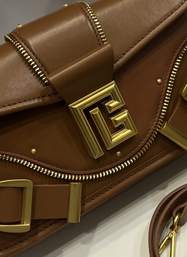 Balmain original single cowhide genuine leather  Women's Bag-26cm with original box free shipping