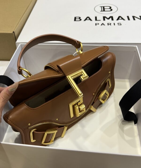 Balmain original single cowhide genuine leather  Women's Bag-26cm with original box free shipping