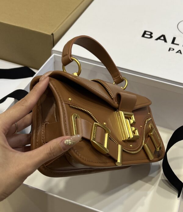 Balmain original single cowhide genuine leather  Women's Bag-26cm with original box free shipping