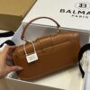 Balmain original single cowhide genuine leather  Women's Bag-26cm with original box free shipping
