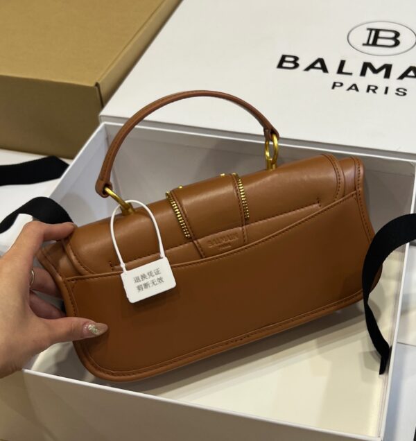 Balmain original single cowhide genuine leather  Women's Bag-26cm with original box free shipping