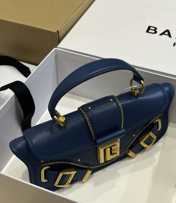 Balmain original single cowhide genuine leather  Women's Bag-26cm with original box free shipping