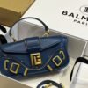 Balmain original single cowhide genuine leather  Women's Bag-26cm with original box free shipping