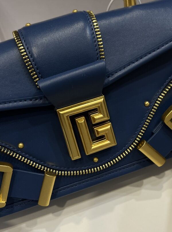 Balmain original single cowhide genuine leather  Women's Bag-26cm with original box free shipping