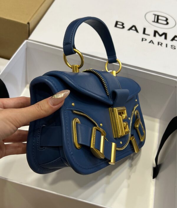 Balmain original single cowhide genuine leather  Women's Bag-26cm with original box free shipping