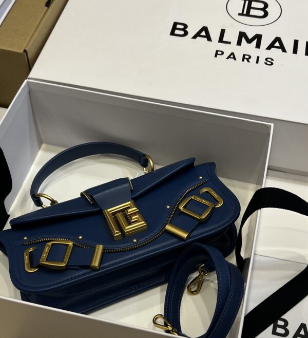 Balmain original single cowhide genuine leather  Women's Bag-26cm with original box free shipping