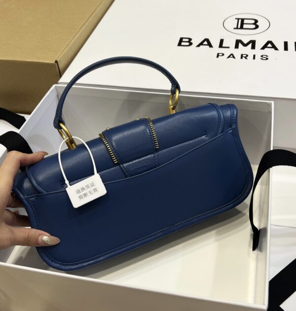 Balmain original single cowhide genuine leather  Women's Bag-26cm with original box free shipping