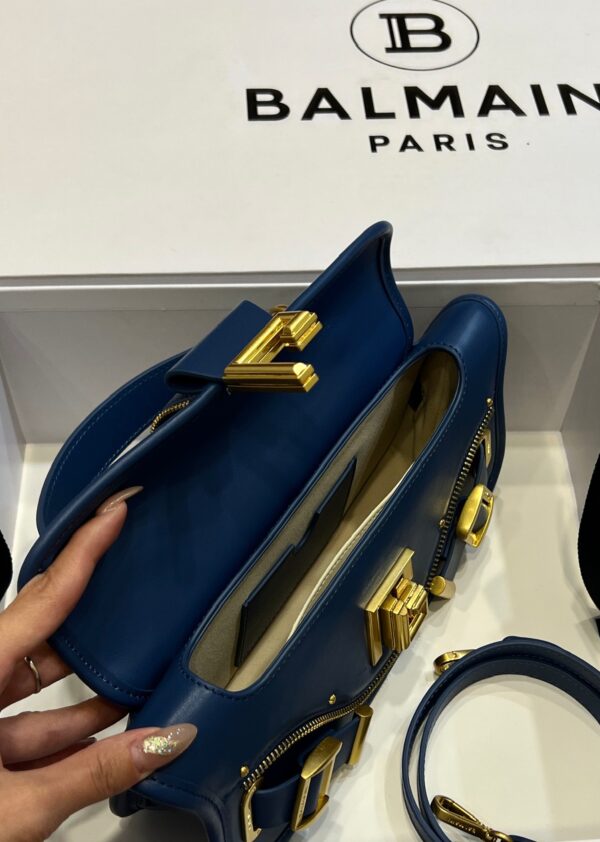 Balmain original single cowhide genuine leather  Women's Bag-26cm with original box free shipping
