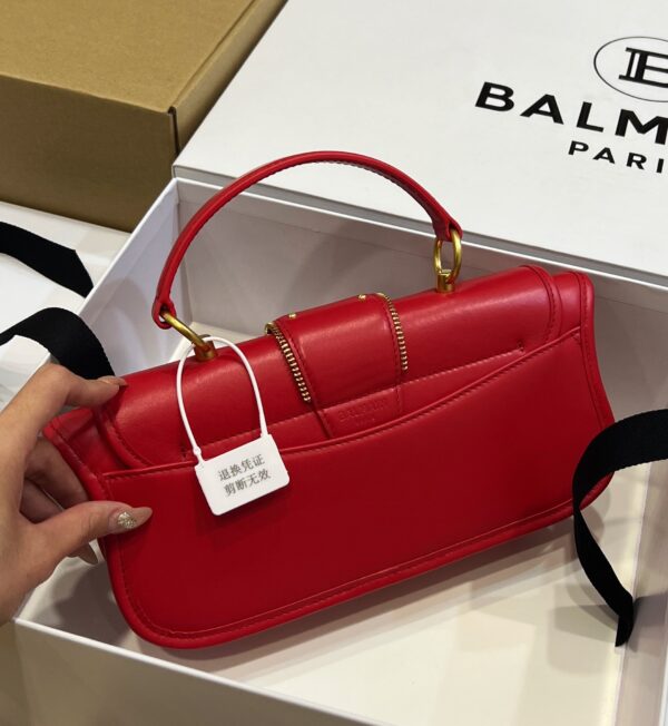 Balmain original single cowhide genuine leather  Women's Bag-26cm with original box free shipping