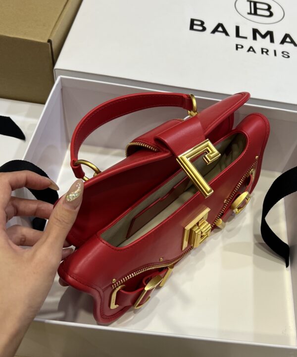 Balmain original single cowhide genuine leather  Women's Bag-26cm with original box free shipping