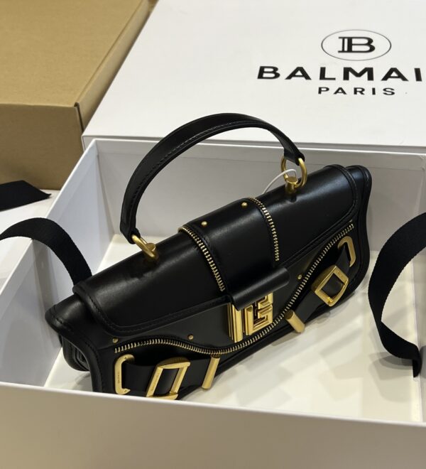 Balmain original single cowhide genuine leather  Women's Bag-26cm with original box free shipping
