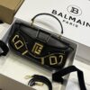 Balmain original single cowhide genuine leather  Women's Bag-26cm with original box free shipping