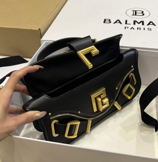 Balmain original single cowhide genuine leather  Women's Bag-26cm with original box free shipping