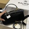 Balmain original single cowhide genuine leather  Women's Bag-26cm with original box free shipping