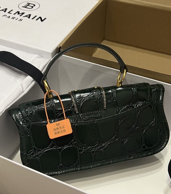Balmain original single cowhide genuine leather  Women's Bag-26cm with original box free shipping