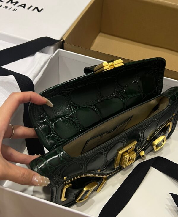 Balmain original single cowhide genuine leather  Women's Bag-26cm with original box free shipping