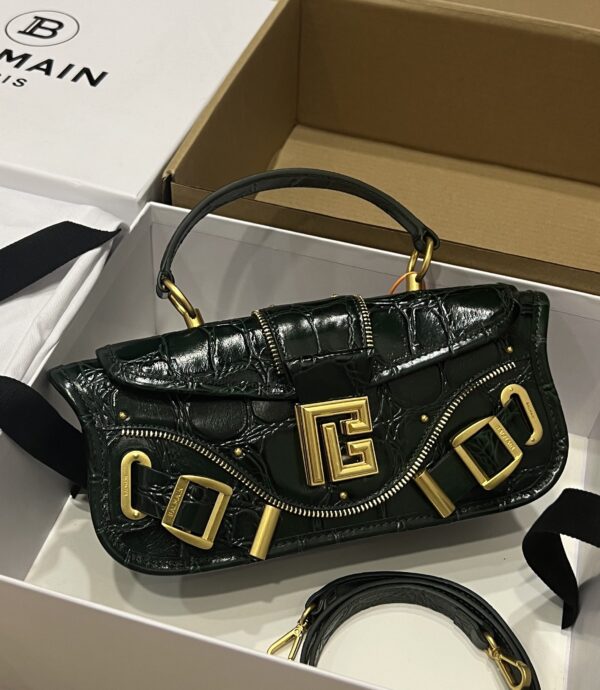 Balmain original single cowhide genuine leather  Women's Bag-26cm with original box free shipping