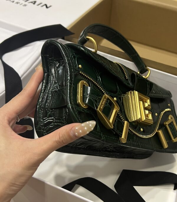 Balmain original single cowhide genuine leather  Women's Bag-26cm with original box free shipping