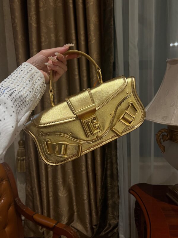 Balmain original single cowhide genuine leather  Women's Bag-26cm with original box free shipping