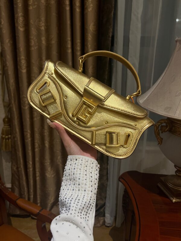 Balmain original single cowhide genuine leather  Women's Bag-26cm with original box free shipping