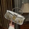 Balmain original single cowhide genuine leather  Women's Bag-26cm with original box free shipping