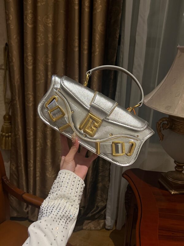 Balmain original single cowhide genuine leather  Women's Bag-26cm with original box free shipping