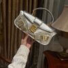 Balmain original single cowhide genuine leather  Women's Bag-26cm with original box free shipping