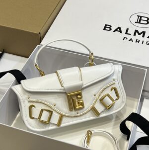 Balmain original single cowhide genuine leather  Women's Bag-26cm with original box free shipping