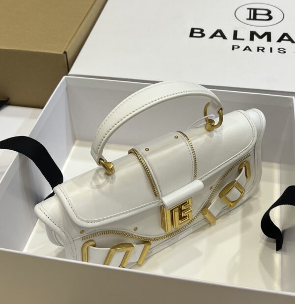 Balmain original single cowhide genuine leather  Women's Bag-26cm with original box free shipping