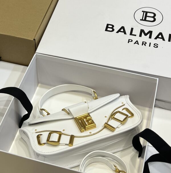 Balmain original single cowhide genuine leather  Women's Bag-26cm with original box free shipping