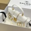 Balmain original single cowhide genuine leather  Women's Bag-26cm with original box free shipping
